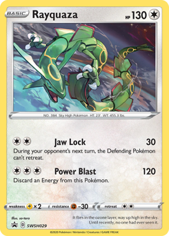Rayquaza #SWSH029 SWSH Black Star Promos