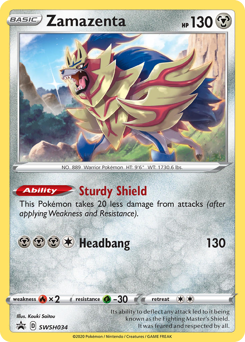 Zamazenta #SWSH034 SWSH Black Star Promos