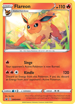 Flareon #SWSH041 SWSH Black Star Promos