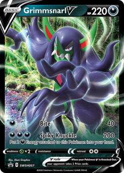 Grimmsnarl V #SWSH057 SWSH Black Star Promos
