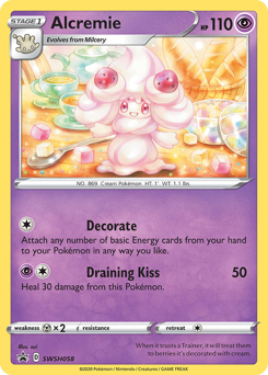 Alcremie #SWSH058 SWSH Black Star Promos