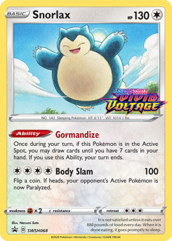 Snorlax #SWSH068 SWSH Black Star Promos