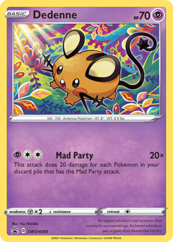 Dedenne #SWSH080 SWSH Black Star Promos
