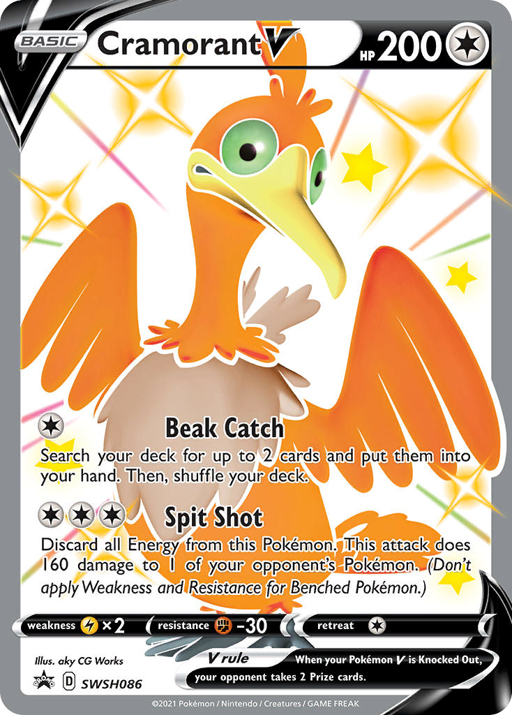 Cramorant V #SWSH086 SWSH Black Star Promos