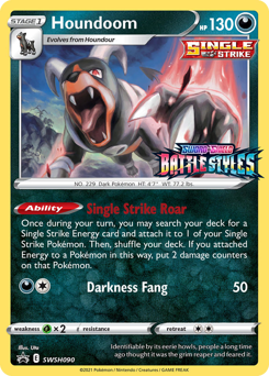 Houndoom #SWSH090 SWSH Black Star Promos