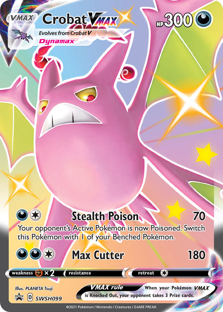 Crobat VMAX #SWSH099 SWSH Black Star Promos