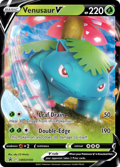 Venusaur V #SWSH100 SWSH Black Star Promos