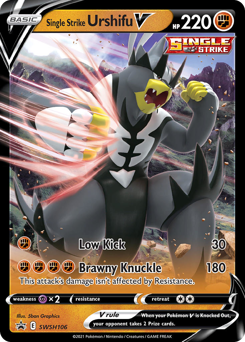 Single Strike Urshifu V #SWSH106 SWSH Black Star Promos