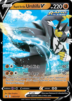 Rapid Strike Urshifu V #SWSH107 SWSH Black Star Promos