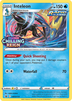 Inteleon #SWSH113 SWSH Black Star Promos