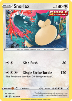 Snorlax #SWSH119 SWSH Black Star Promos