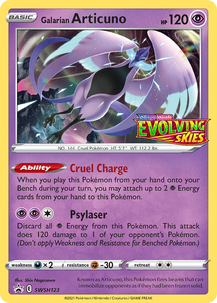Galarian Articuno #SWSH123 SWSH Black Star Promos