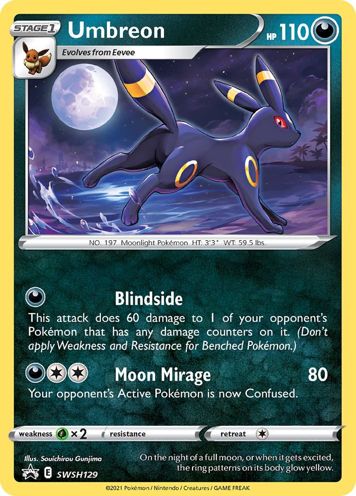 Umbreon #SWSH129 SWSH Black Star Promos