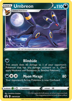 Umbreon #SWSH129 SWSH Black Star Promos