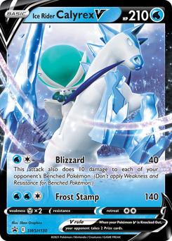 Ice Rider Calyrex V #SWSH130 SWSH Black Star Promos