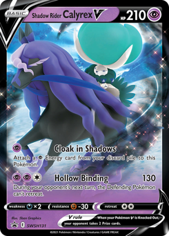 Shadow Rider Calyrex V #SWSH131 SWSH Black Star Promos