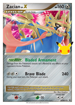 Zacian LV.X #SWSH135 SWSH Black Star Promos