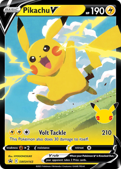 Pikachu V #SWSH143 SWSH Black Star Promos