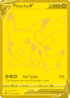 Pikachu V #SWSH145 SWSH Black Star Promos