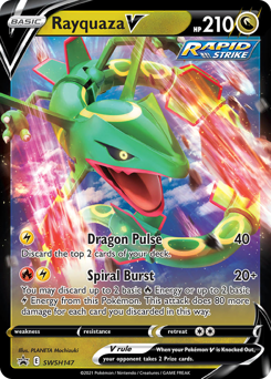 Rayquaza V #SWSH147 SWSH Black Star Promos