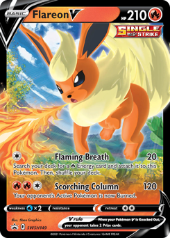 Flareon V #SWSH149 SWSH Black Star Promos