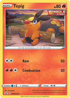 Tepig #SWSH172 SWSH Black Star Promos