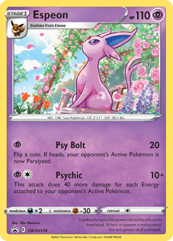 Espeon #SWSH174 SWSH Black Star Promos