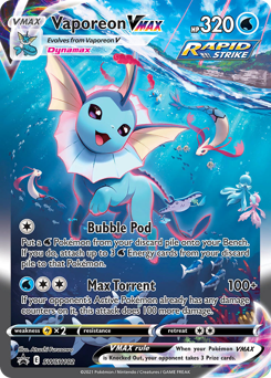 Vaporeon VMAX #SWSH182 SWSH Black Star Promos
