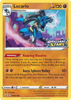 Lucario #SWSH186 SWSH Black Star Promos