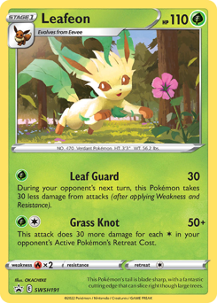 Leafeon #SWSH191 SWSH Black Star Promos