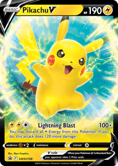 Pikachu V #SWSH198 SWSH Black Star Promos