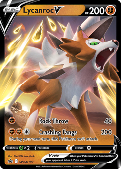 Lycanroc V #SWSH199 SWSH Black Star Promos