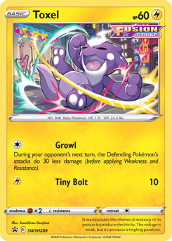 Toxel #SWSH209 SWSH Black Star Promos
