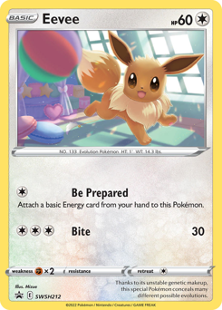 Eevee #SWSH212 SWSH Black Star Promos