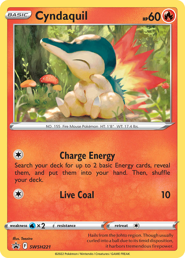 Cyndaquil #SWSH221 SWSH Black Star Promos