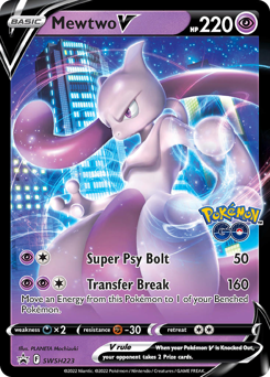 Mewtwo V #SWSH223 SWSH Black Star Promos