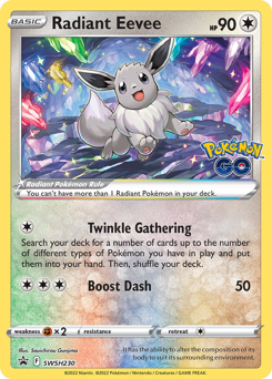 Radiant Eevee #SWSH230 SWSH Black Star Promos