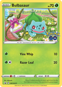 Bulbasaur #SWSH231 SWSH Black Star Promos