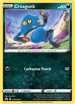 Croagunk #SWSH245 SWSH Black Star Promos