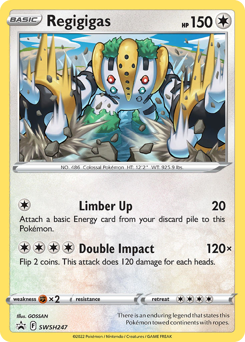 Regigigas #SWSH247 SWSH Black Star Promos