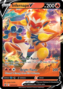 Infernape V #SWSH252 SWSH Black Star Promos