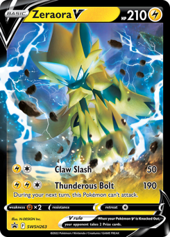 Zeraora V #SWSH263 SWSH Black Star Promos