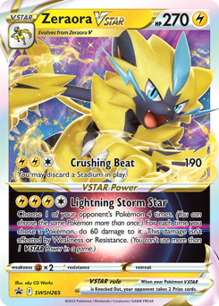 Zeraora VSTAR #SWSH265 SWSH Black Star Promos