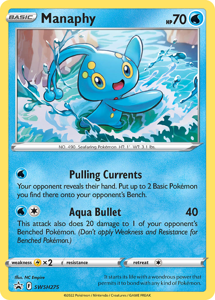 Manaphy #SWSH275 SWSH Black Star Promos