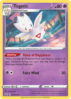 Togetic #SWSH276 SWSH Black Star Promos