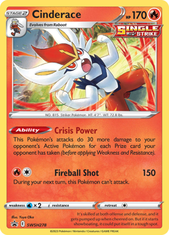 Cinderace #SWSH278 SWSH Black Star Promos
