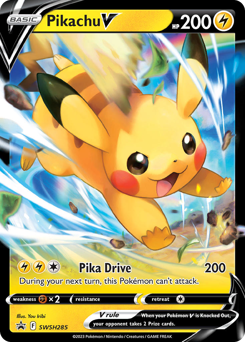Pikachu V #SWSH285 SWSH Black Star Promos