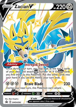 Zacian V #SWSH292 SWSH Black Star Promos