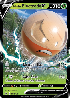 Hisuian Electrode V #SWSH294 SWSH Black Star Promos