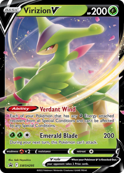 Virizion V #SWSH295 SWSH Black Star Promos